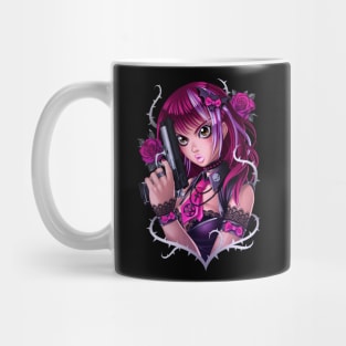 Guns and Roses Manga Girl Mug